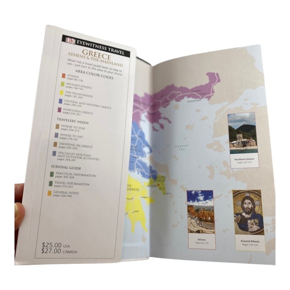 DK Eyewitness Travel Guide: Greece, Athens & the Mainland Paperback - GOOD Book - Picture 2 of 6